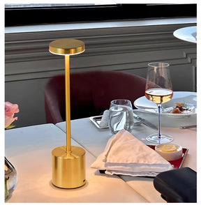 Luminária de Mesa Touch LED Cristal Luxuosa – 3 Tons de Iluminação e Carregamento USB